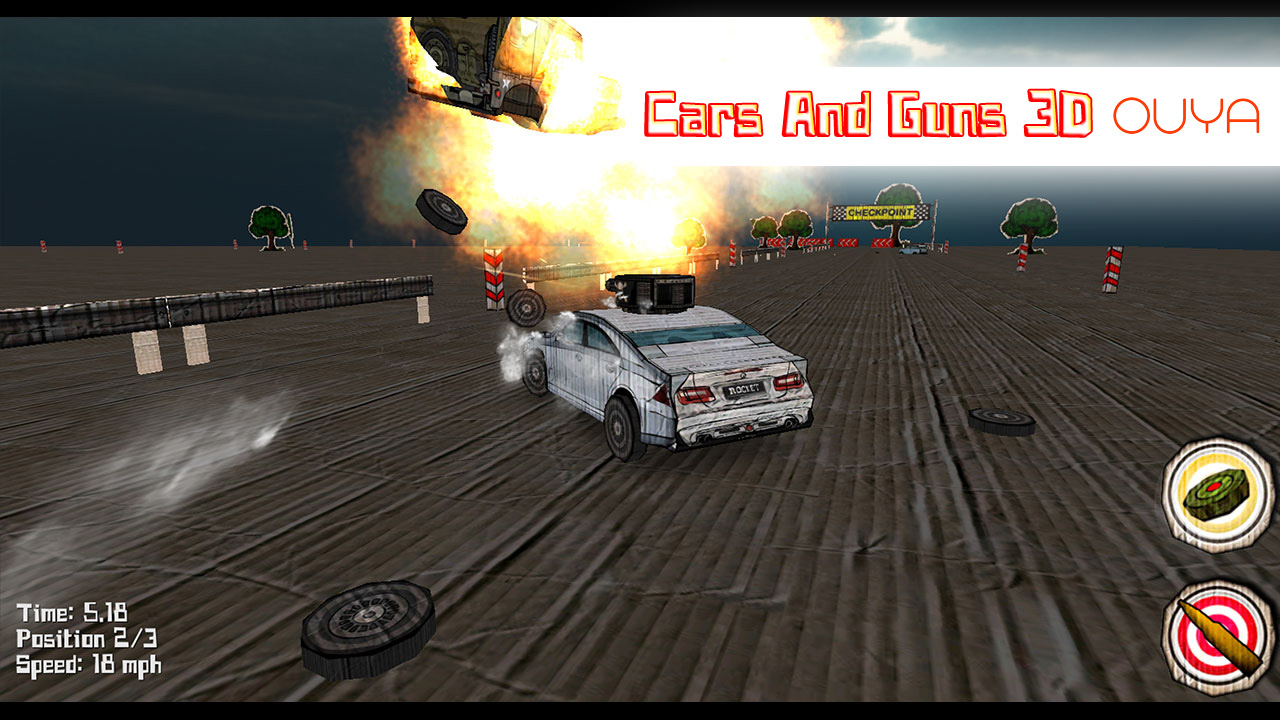 Cars And Guns 3D on OUYA! image