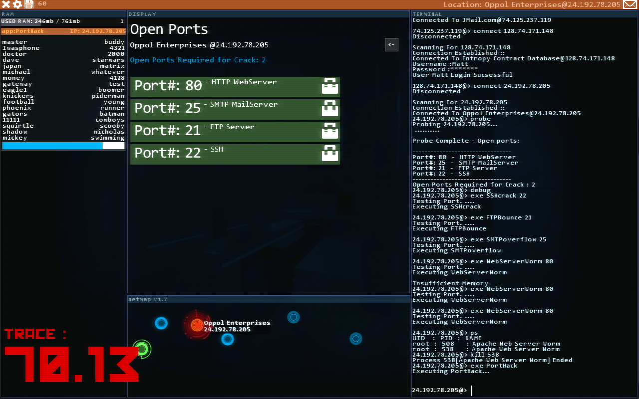 Hacknet is a hacking game with real hacking