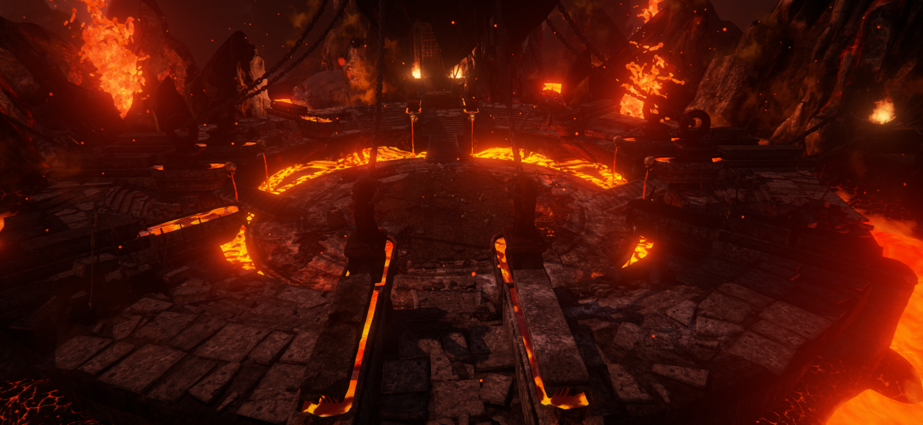 Lava coliseum in-game screenshot image - Skara - The Blade Remains ...