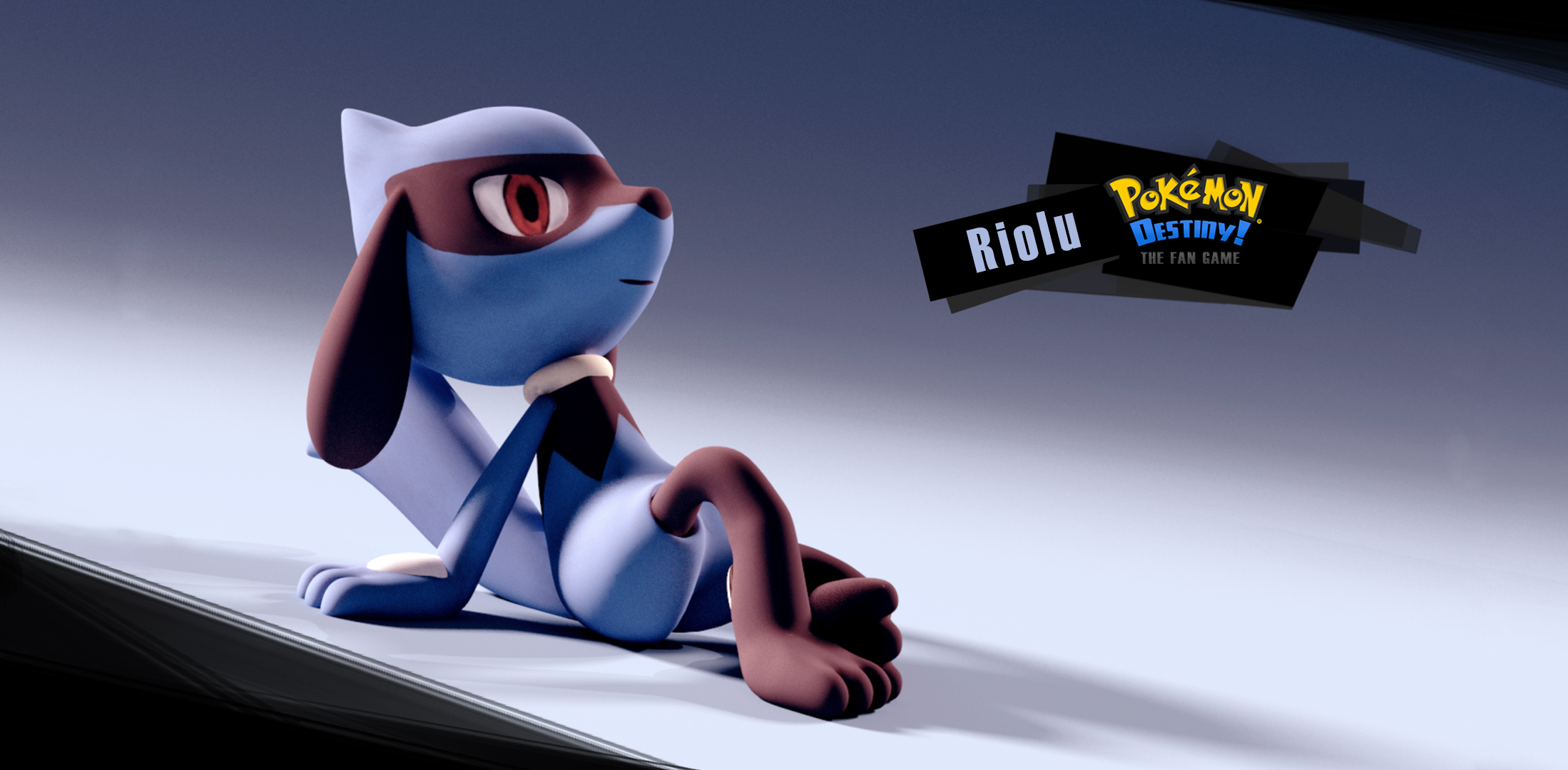 Riolu [Blender Render] 01 image Pokémon Destiny DB