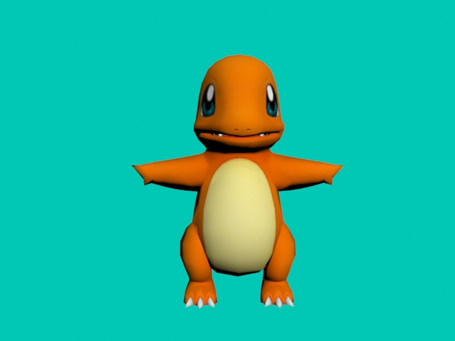 Charmander FRONT 3 image - Pokemon 3D Generations - Indie DB