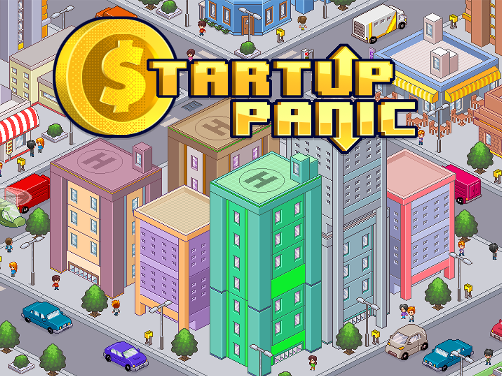 cartoon startup panic