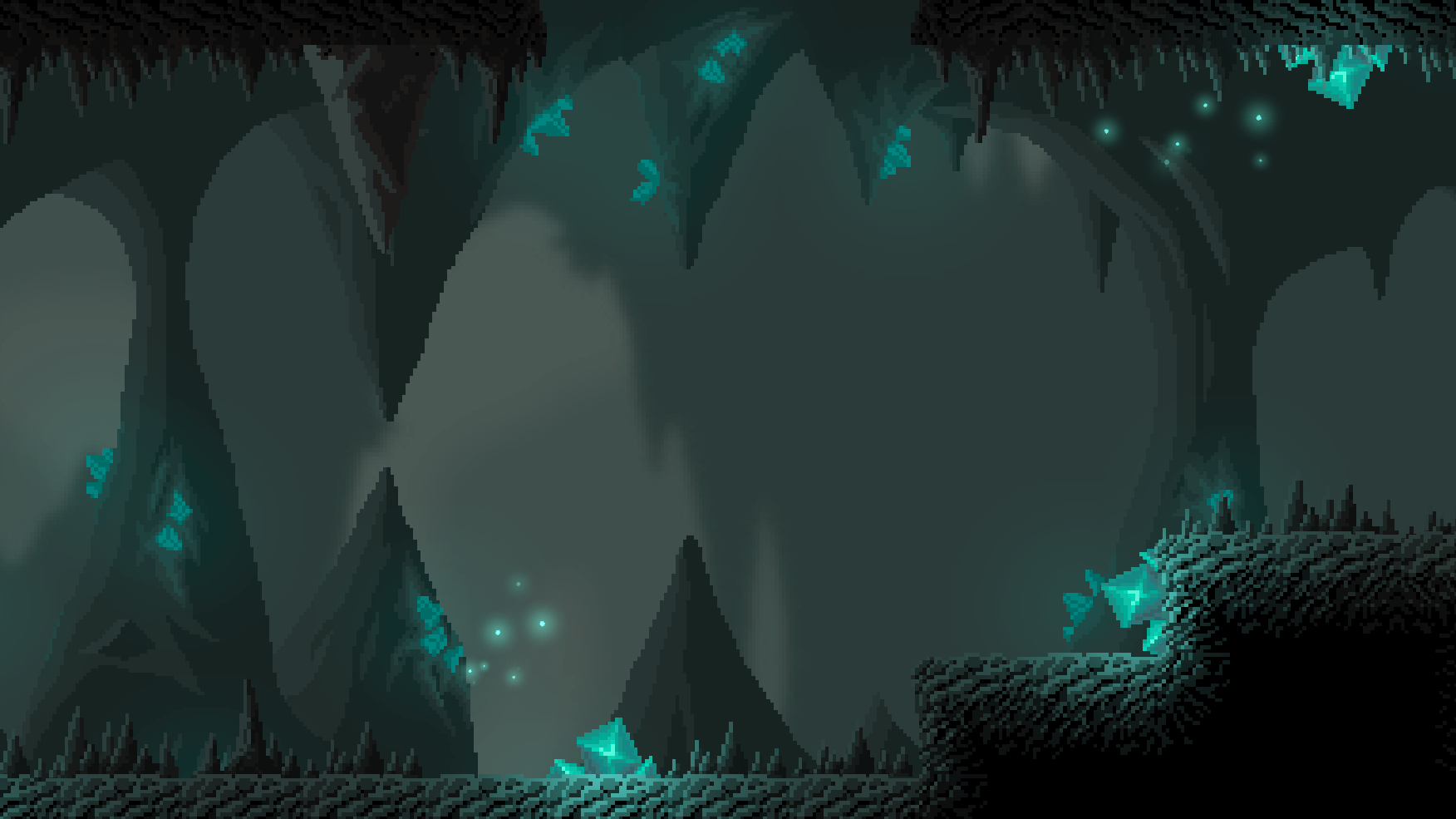 Crystal cave screenshot. 