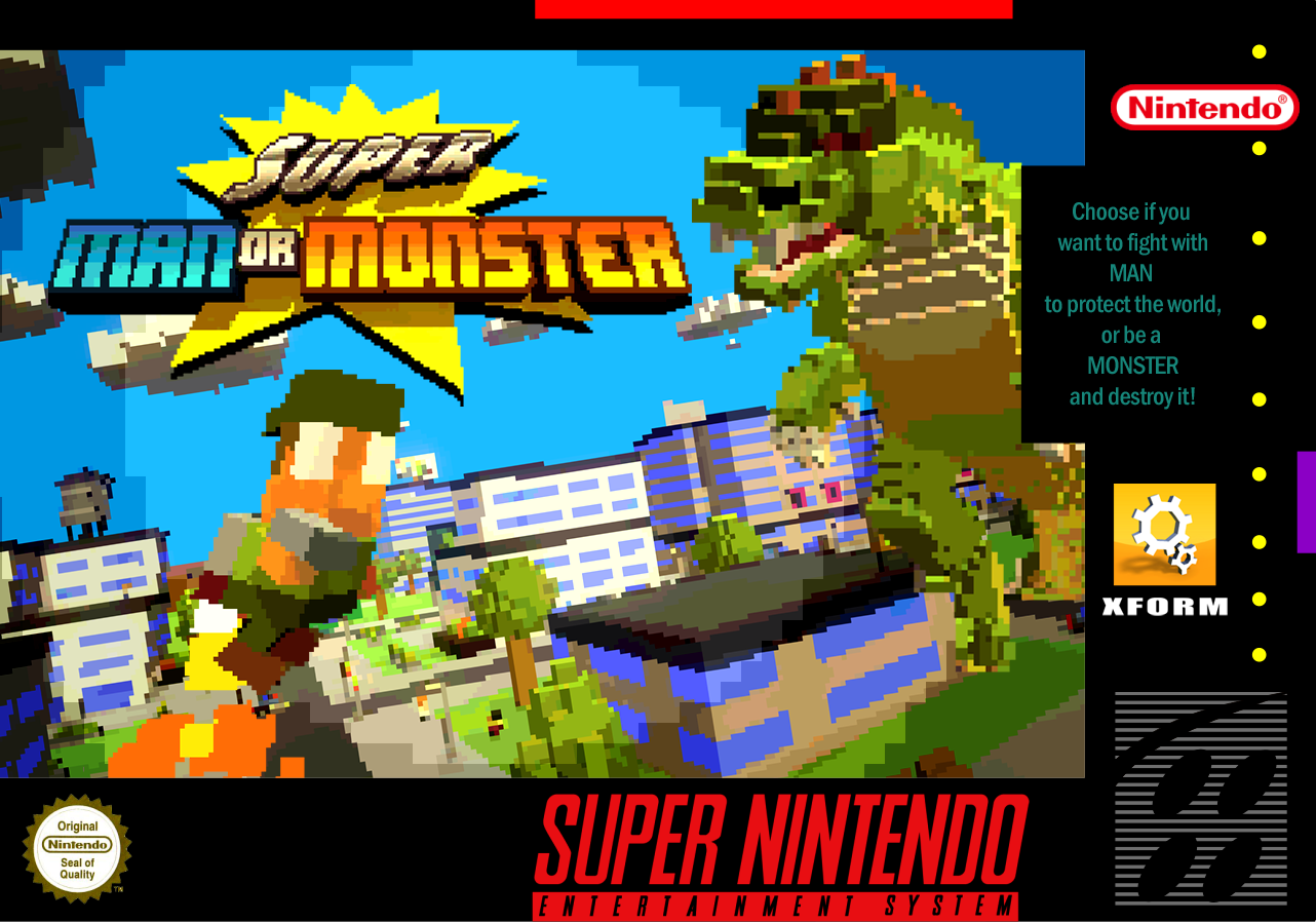 SNES Box Art image - Super Man Or Monster - Indie DB