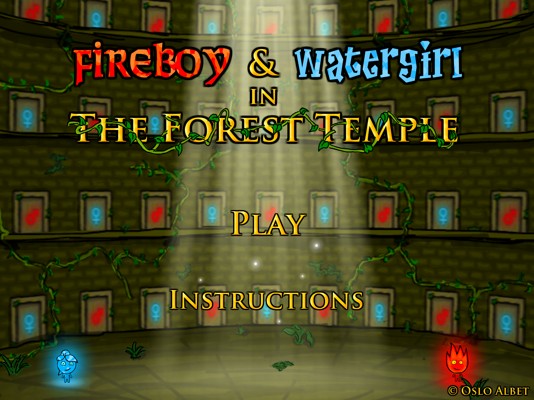 Огонь и вода 1. Огонь и вода: Лесной храм - Fireboy and Watergirl: Forest Temple. Игра огонь и вода в Лесном храме. Огонь и вода 1 в Лесном храме. Fireboy and Watergirl 1 