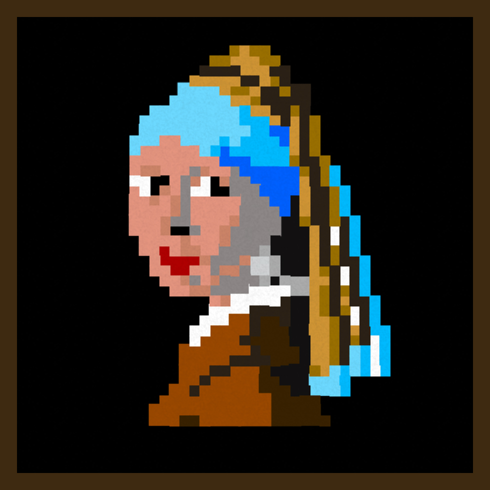 Girl with a Pearl Earring by Hannah image - Mondrian - Plastic Reality ...