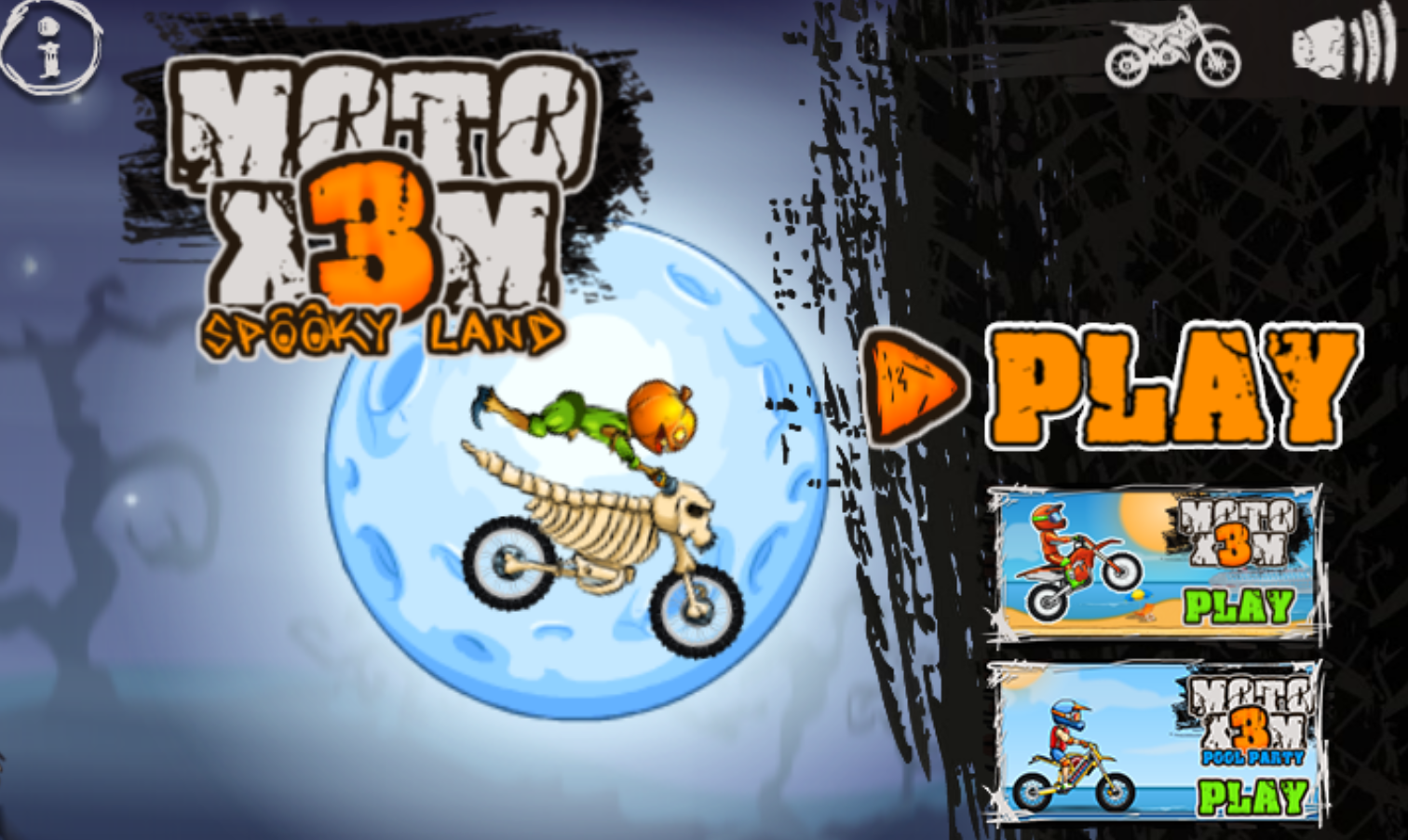 Moto X3M Spooky Land - Free Online Games