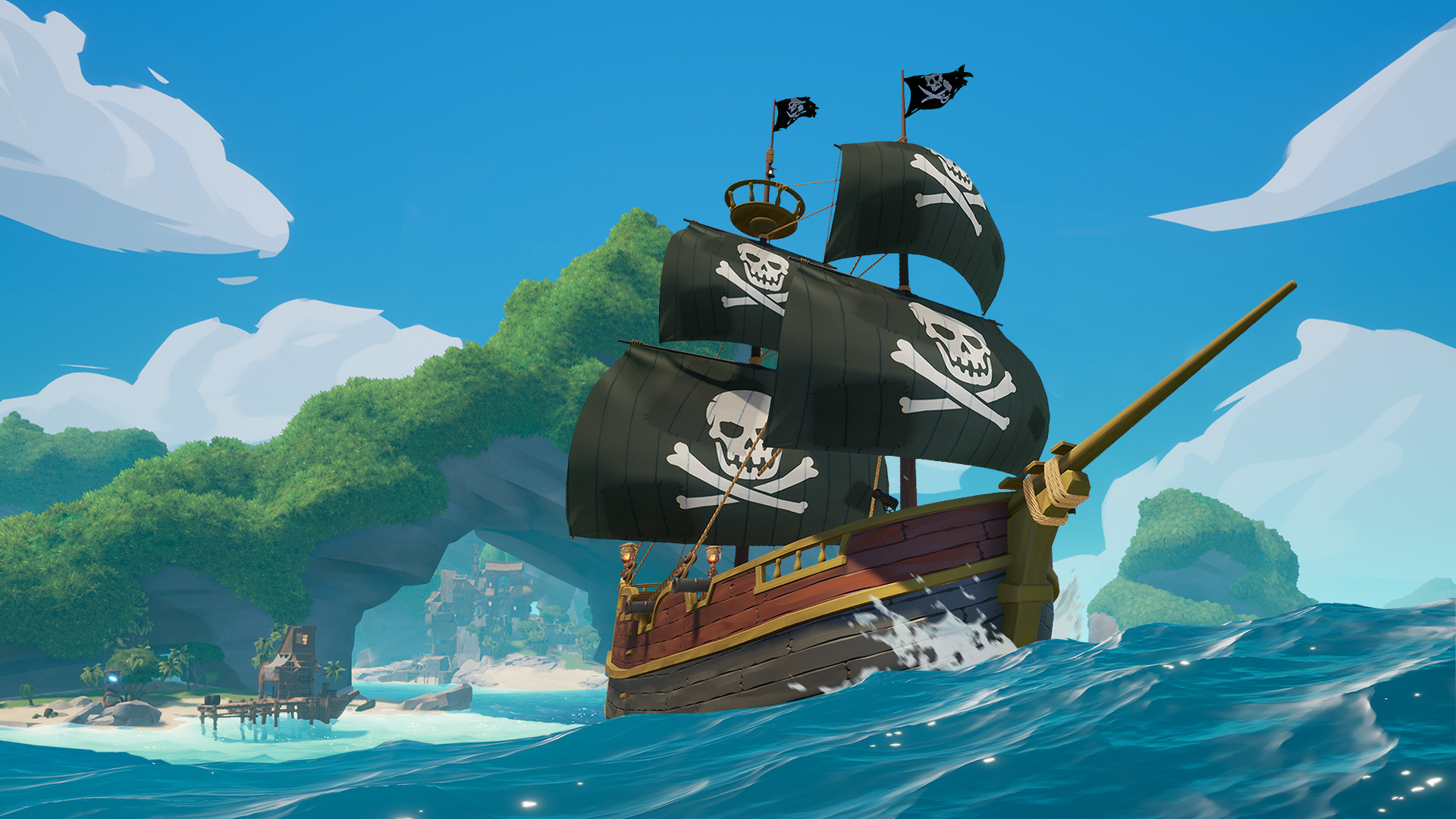 Игры кораблями стим. Блейзинг Саилс. Blazing Sails: Pirate Battle Royale 2020. Игра остров пиратский корабль. Игра про пиратов Sea of Thieves.