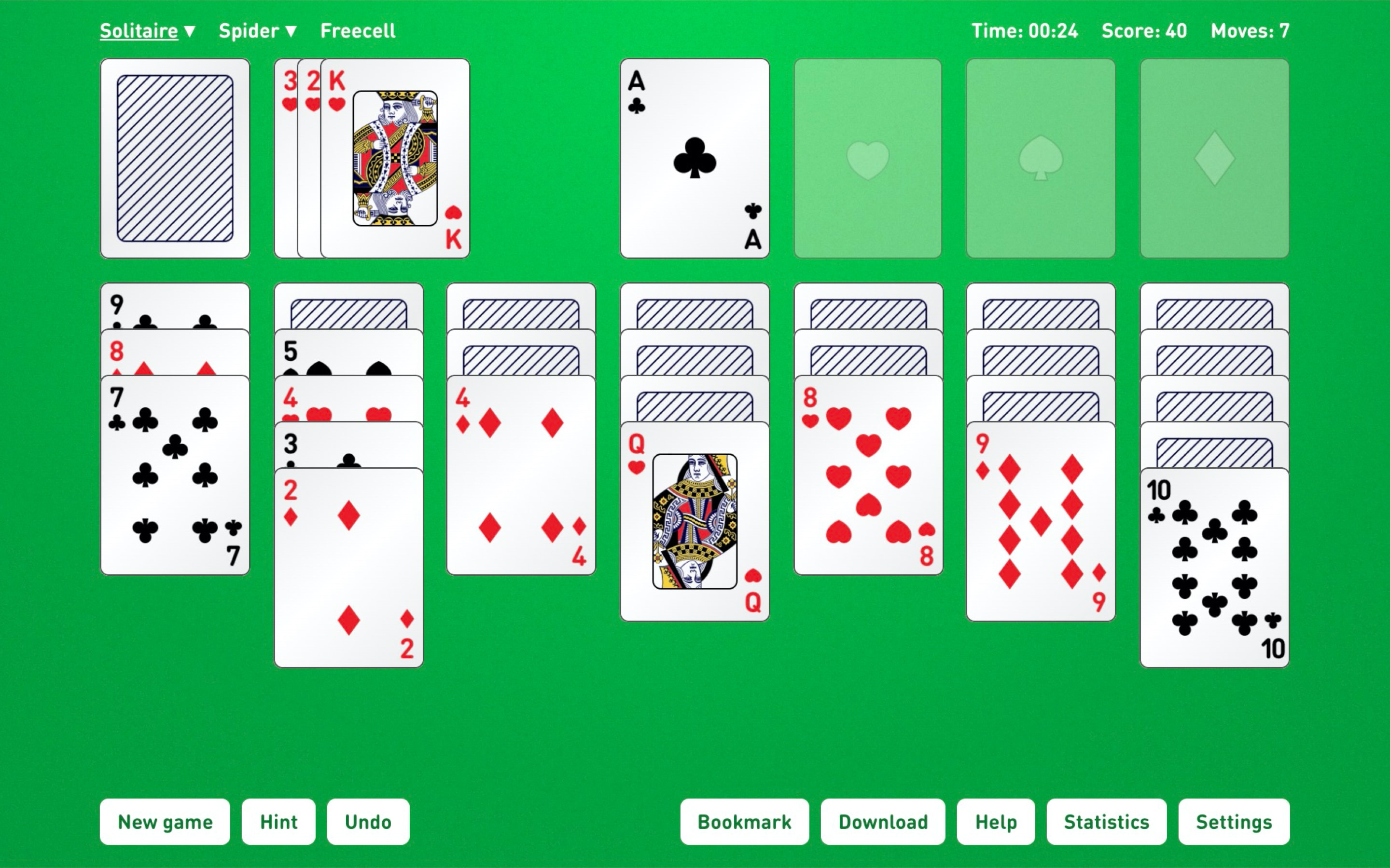 solitaire card games online free play