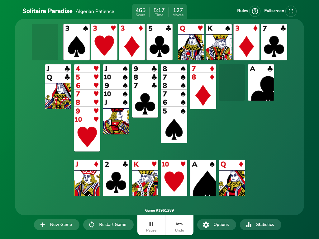 Algerian Patience Solitaire⋆ on the App Store