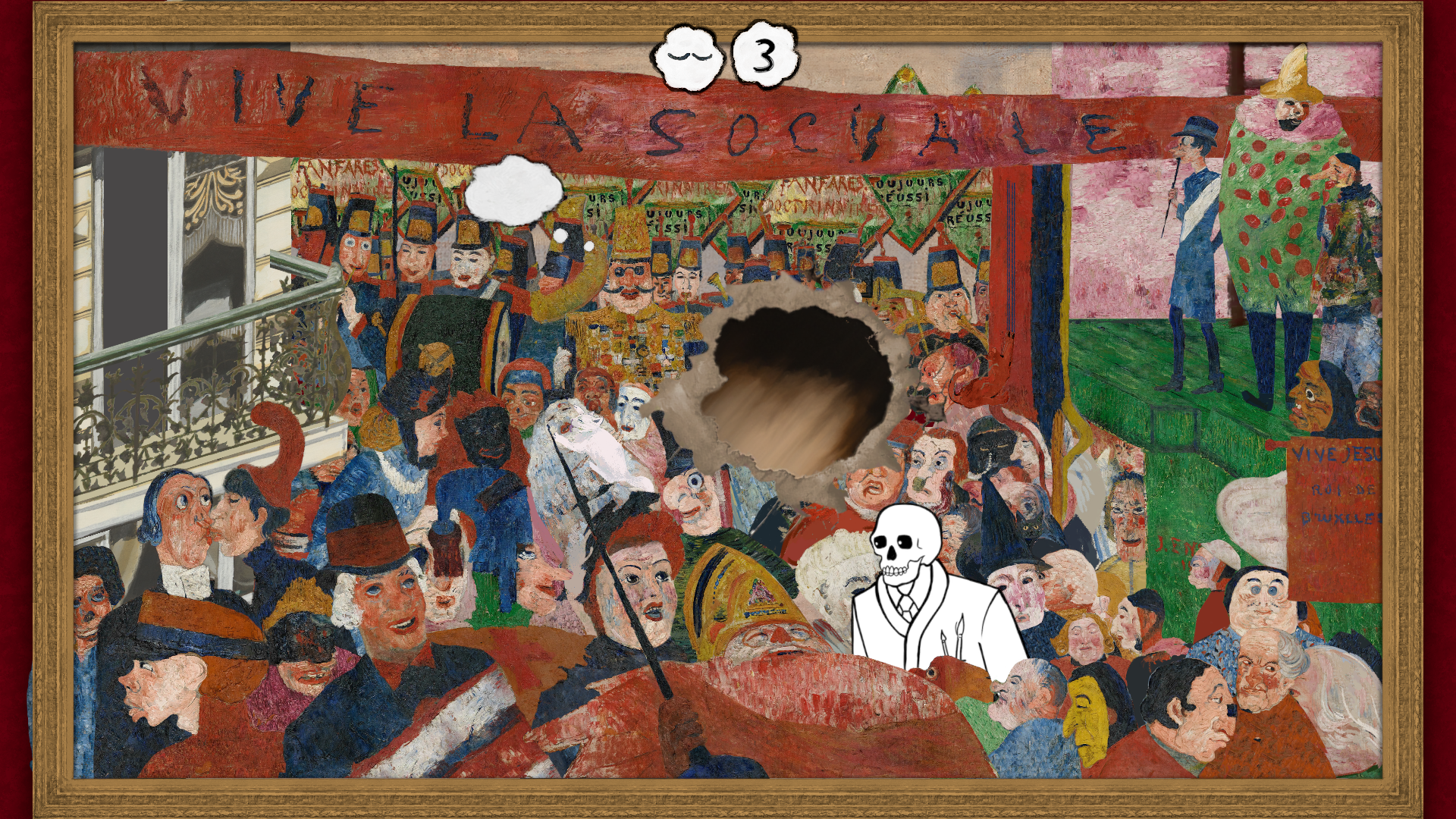 Please Touch The Artwork 2 Ensor The Entry Of Christ Into Brussels