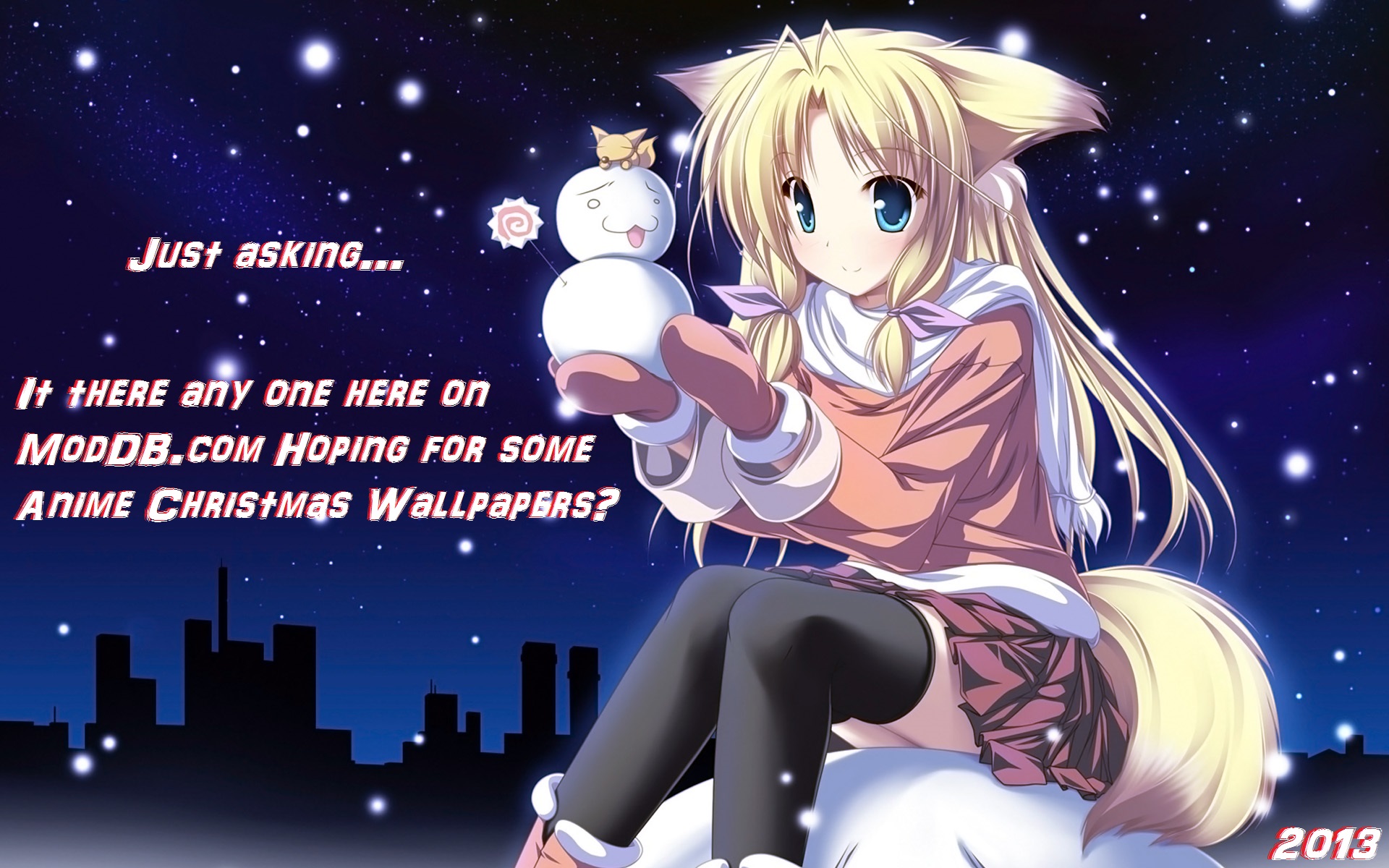 Anime Christmas Wallpapers Just Asking Image Indie Db