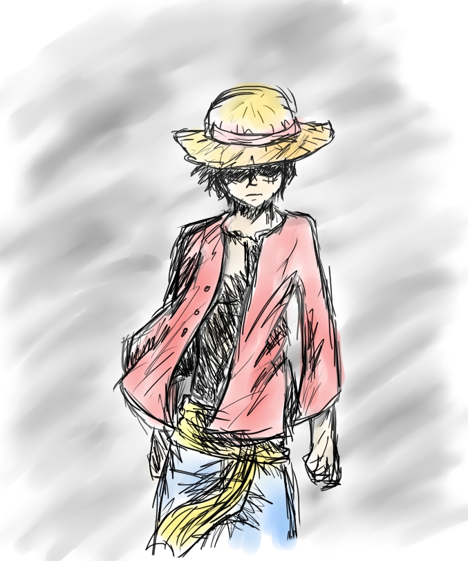 Luffy tablet drawing image - Anime Fans of modDB - Indie DB