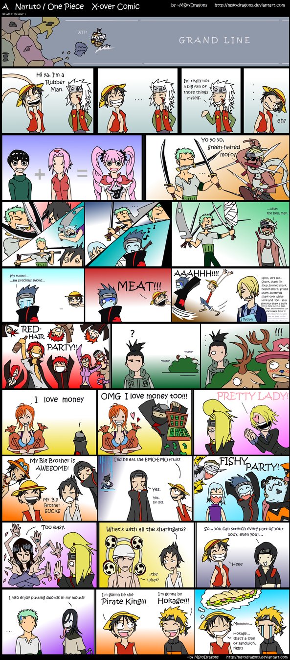 One Piece x Bleach x Naruto