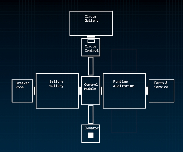 Fnaf 1 Map Layout