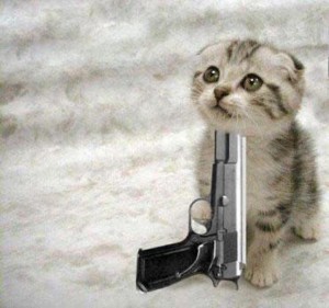 cat-with-gun image - Cat lovers - IndieDB