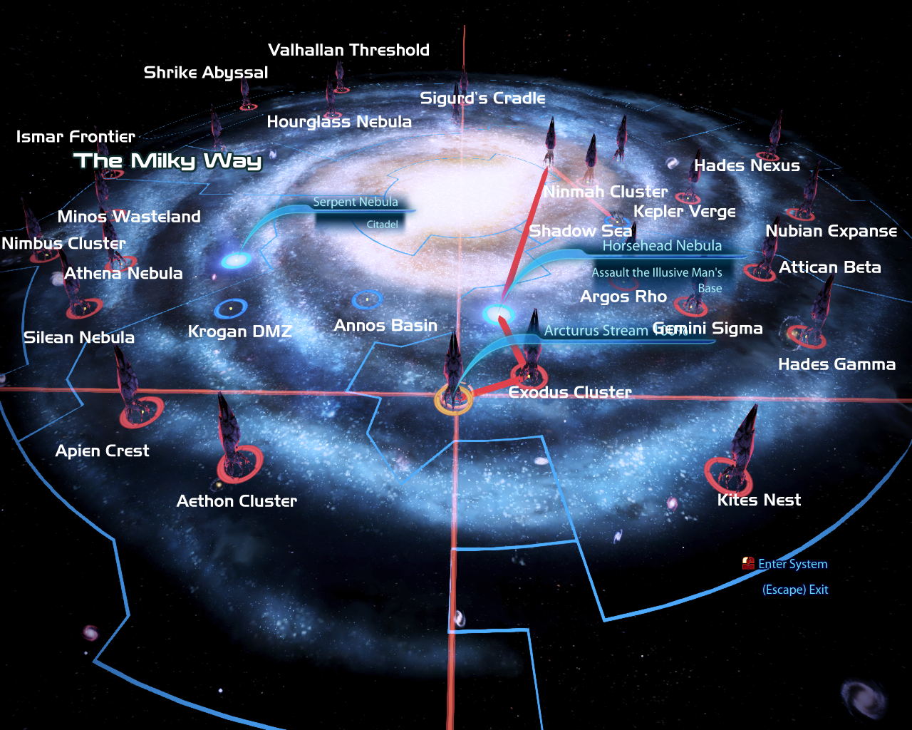 Me3 Galaxy Map - Daryn Goldarina