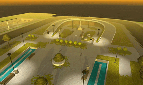 First version of the city park