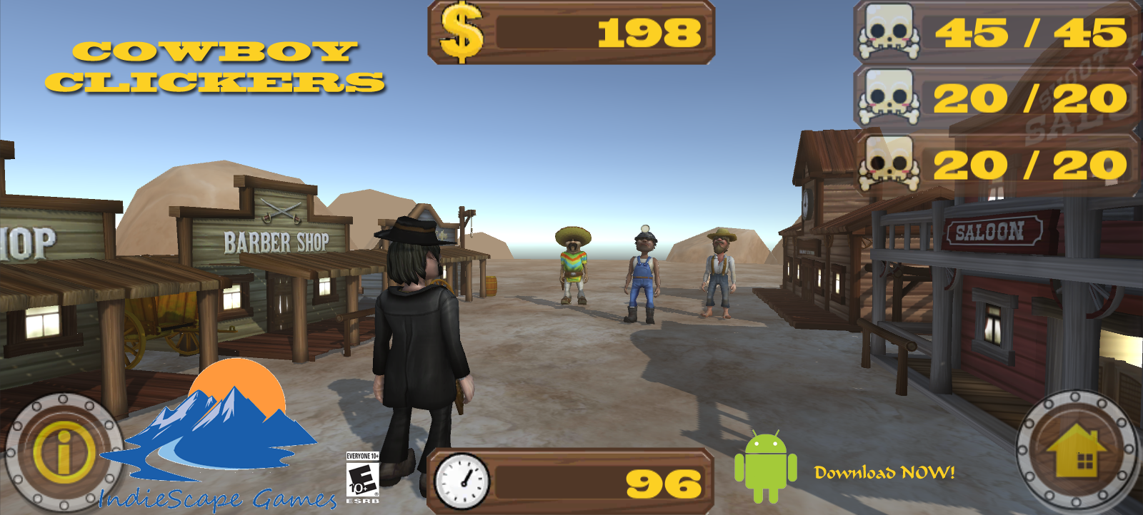 Cowboy Clickers Windows, iOS, Android game - IndieDB