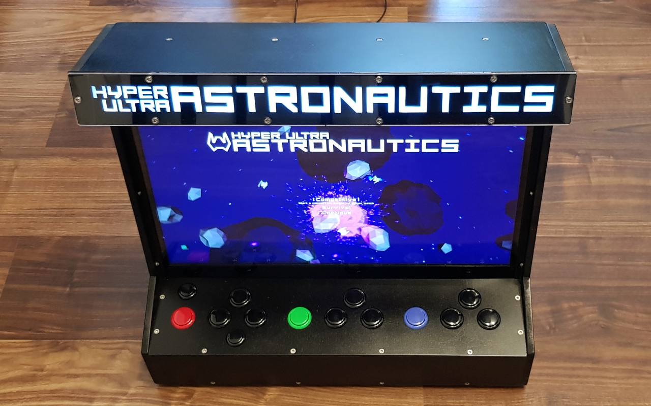 Hyper Ultra Astronautics bar-top arcade cabinet