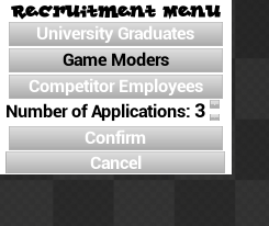 Recruitment Menu