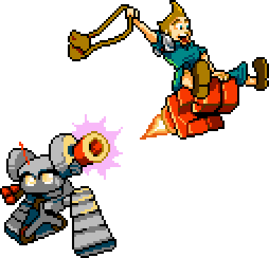 Charlie and Robot Rocket Fist