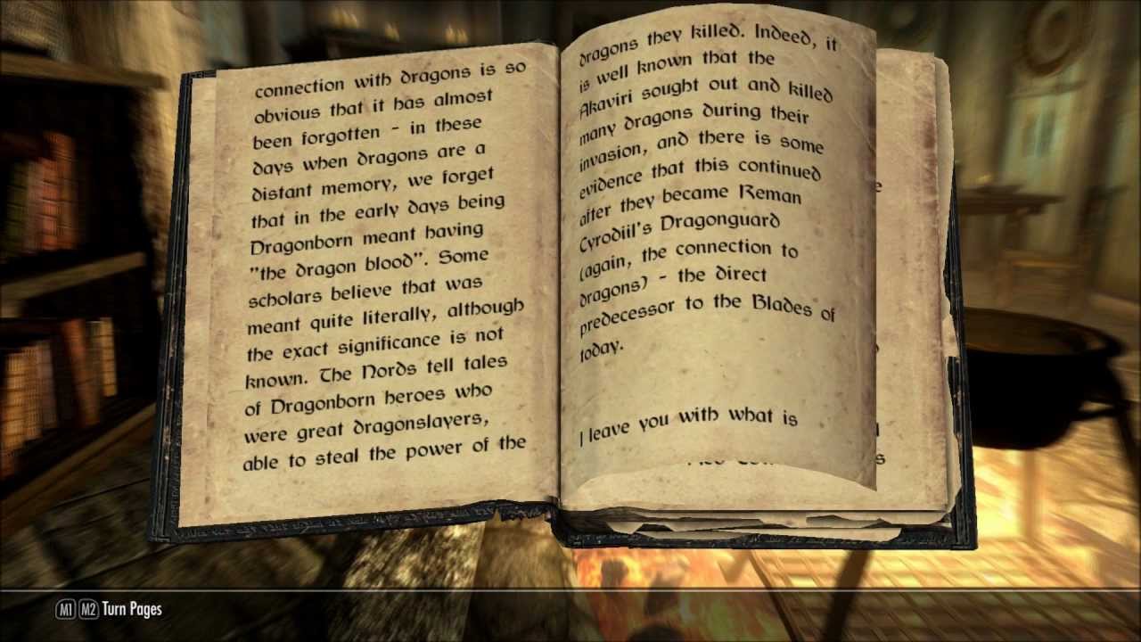 Skyrim Book