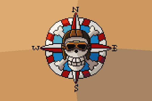 Aviator Skull Pirate Flag