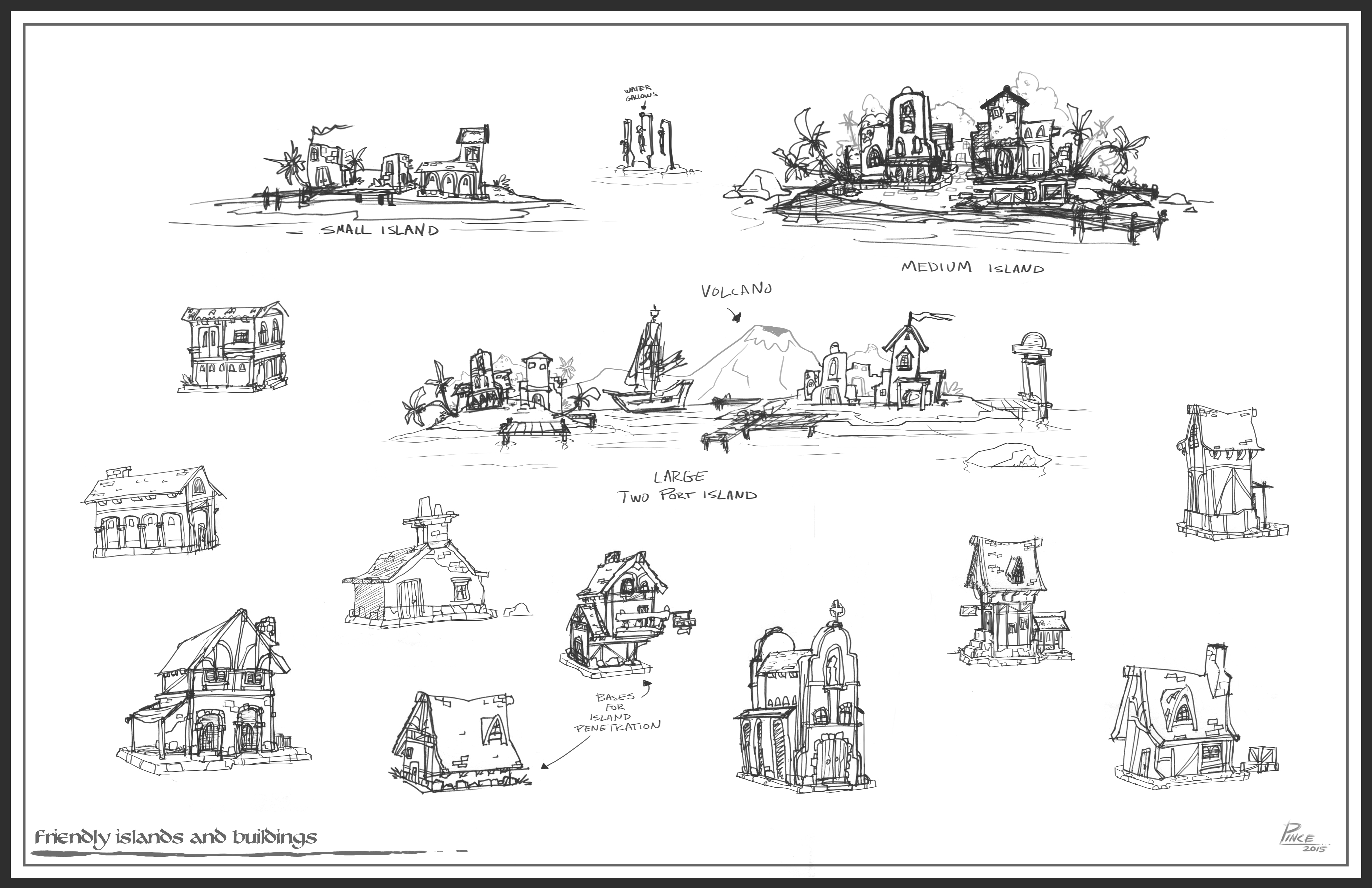 Buildings Locations Sketches