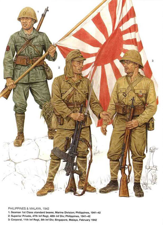 旧日本軍 軍服 大日本帝国 海軍陸戦隊服 セット - 個人装備