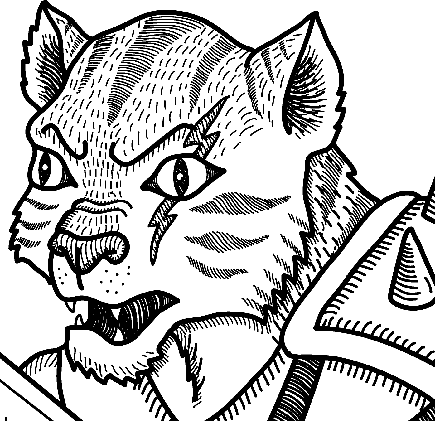 wildcat detailed closeup