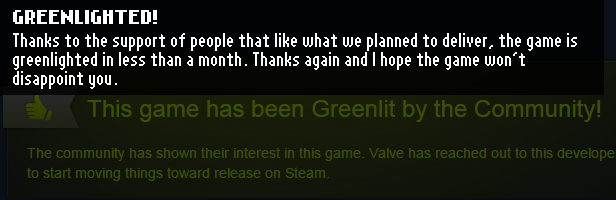 greenlighted