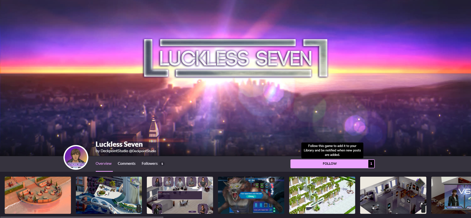 Luckless Seven gamejolt launch m