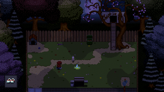 All lighting/shadow effects are used in Jack's garden
