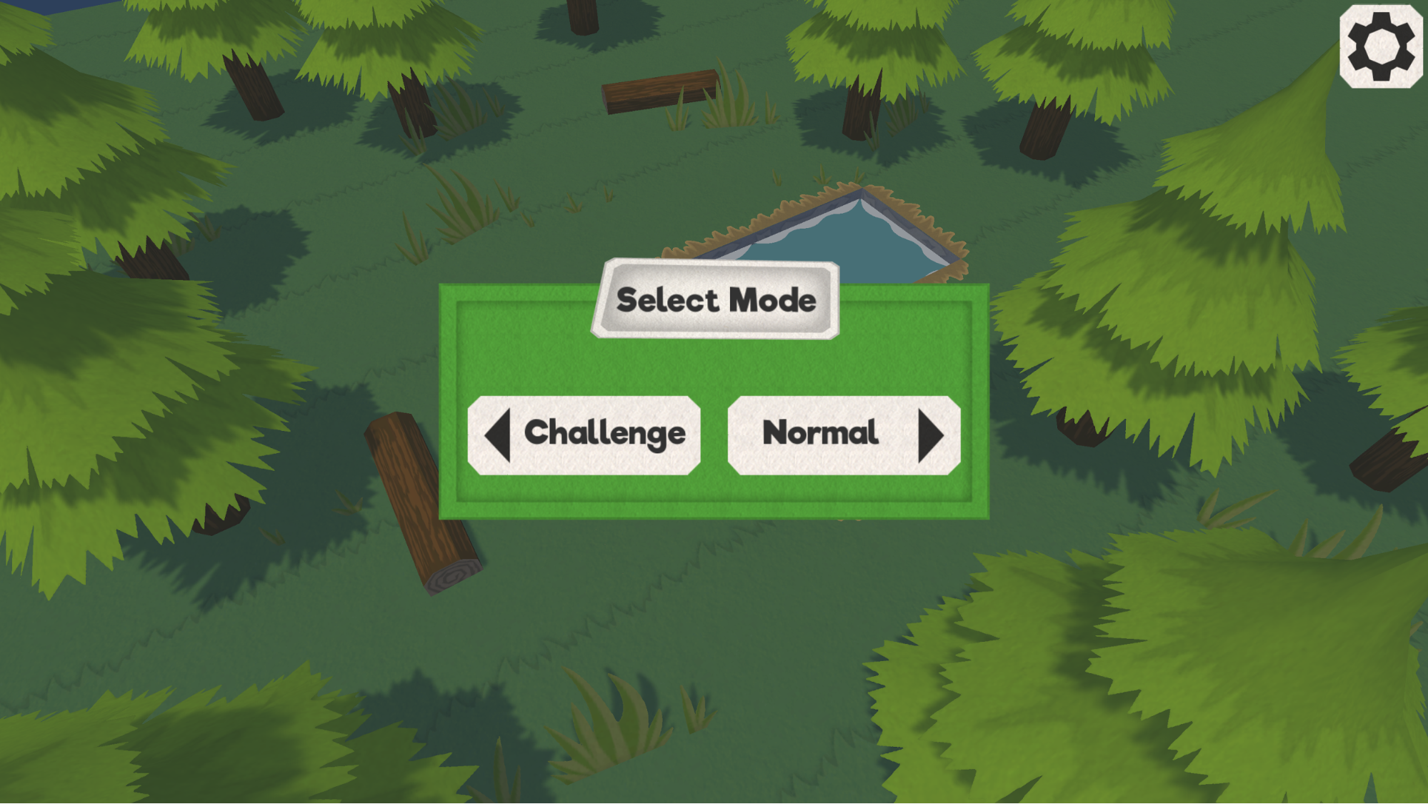 Challenge mode menu