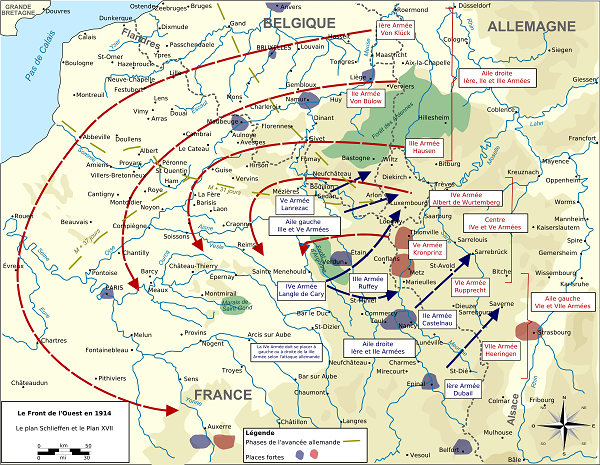 The Von Schlieffen plan, strategic movement at a grand-scale