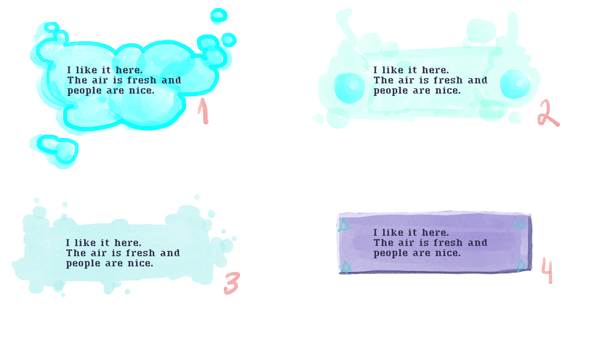 speech bubbles