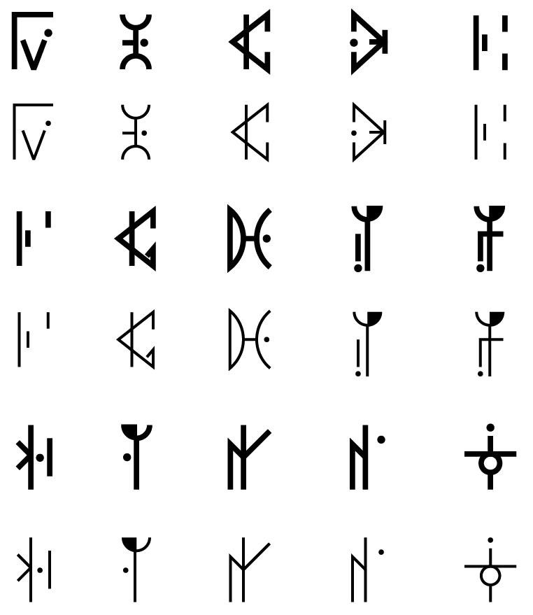 glyphs