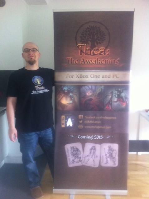 3.14 with our big banner at Digital Dragons conference