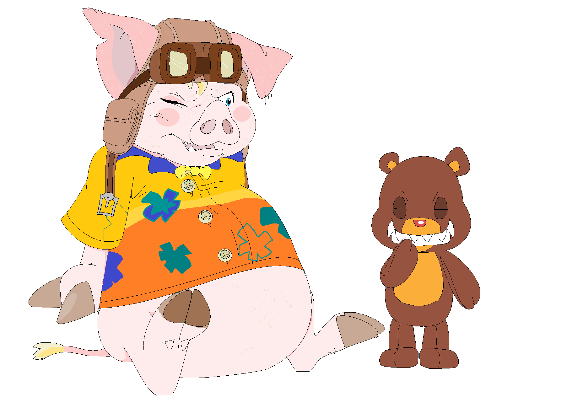 Piglet and Tedwin