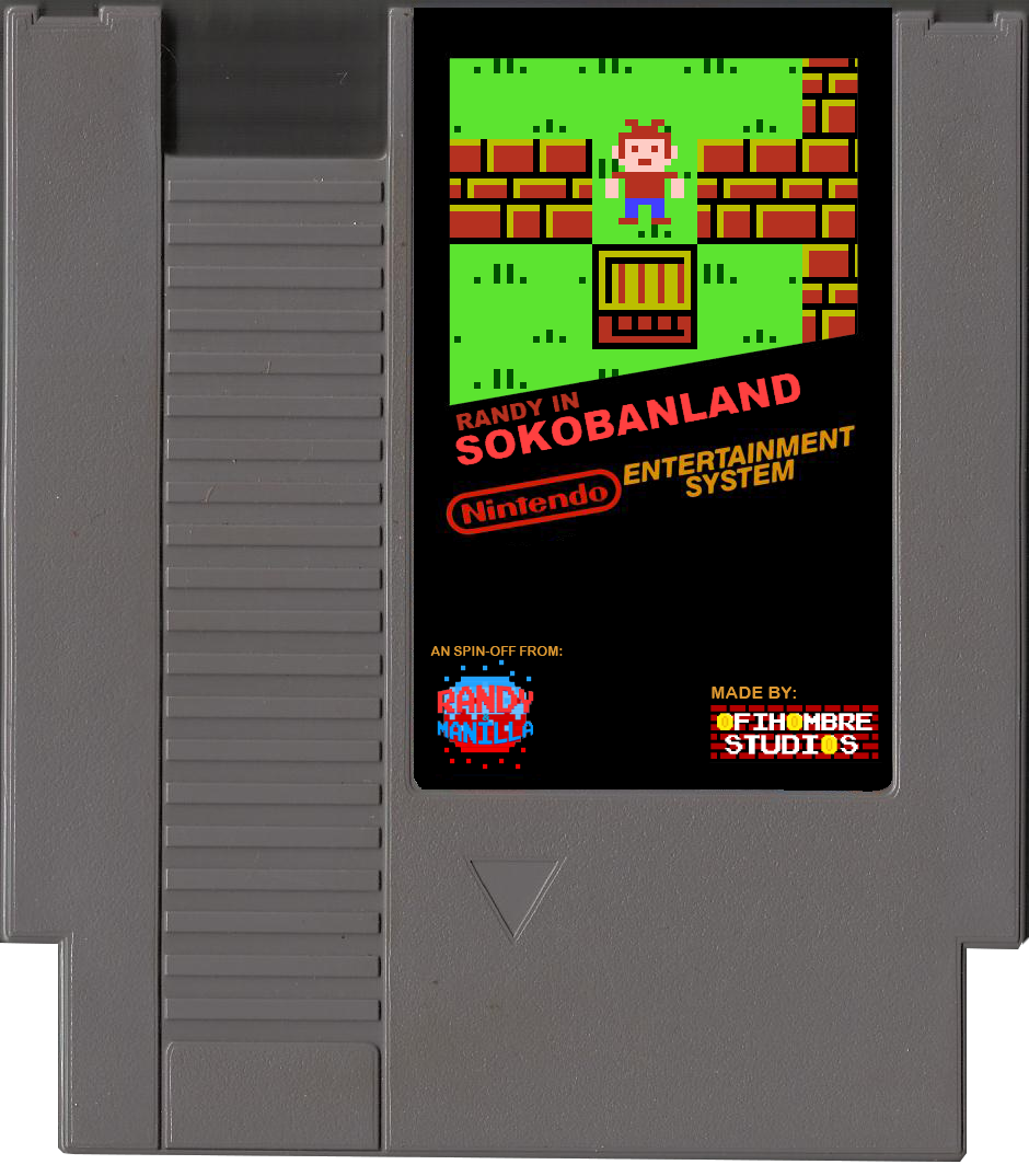 Randy in Sokobanland NES cartrig