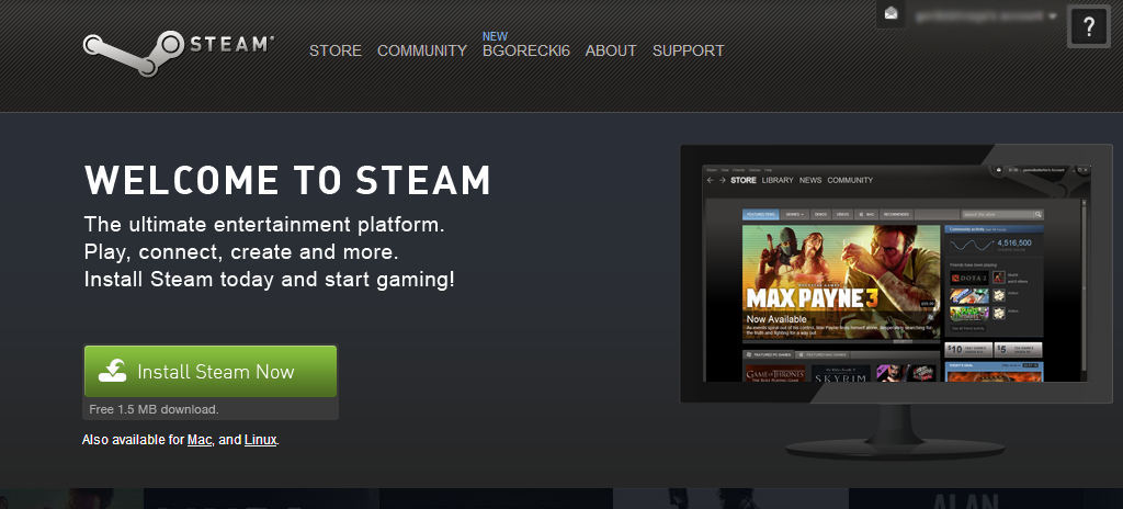 SteamWelcome 1