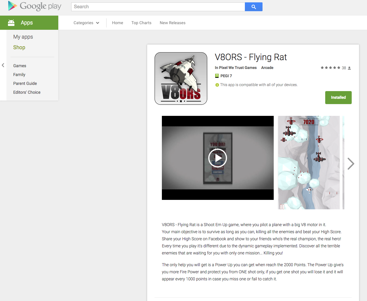 V8ORS-Flying Rat Google Play