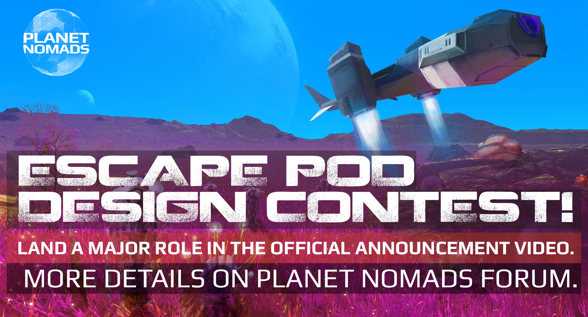 Landing Pod Contest Banner