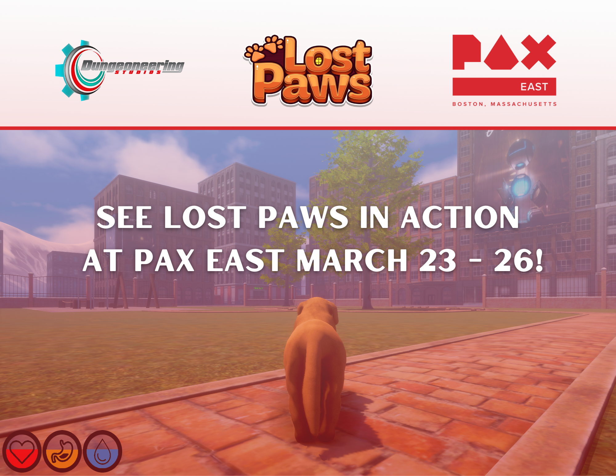 Lost Paws PAX East Flyer