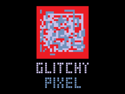 Glitchy Pixel Logo