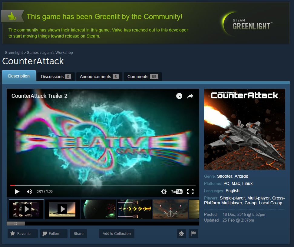 CounterAttack has been Greenlit