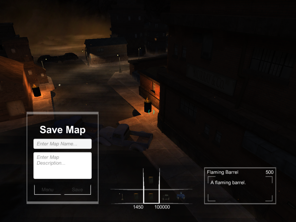 In Game Level Editor Screenshot