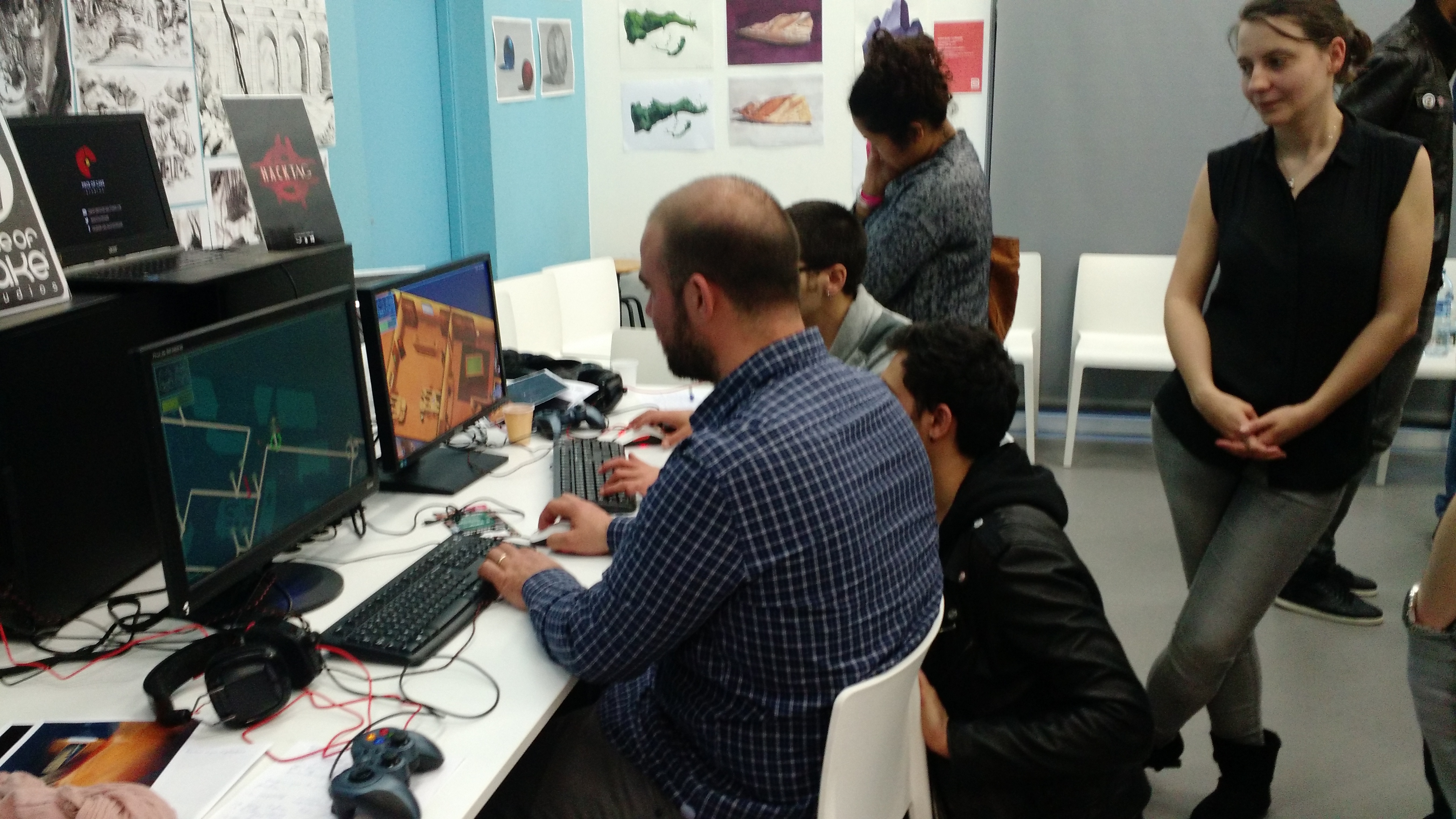 IGP6-indie game event - Hacktag booth.