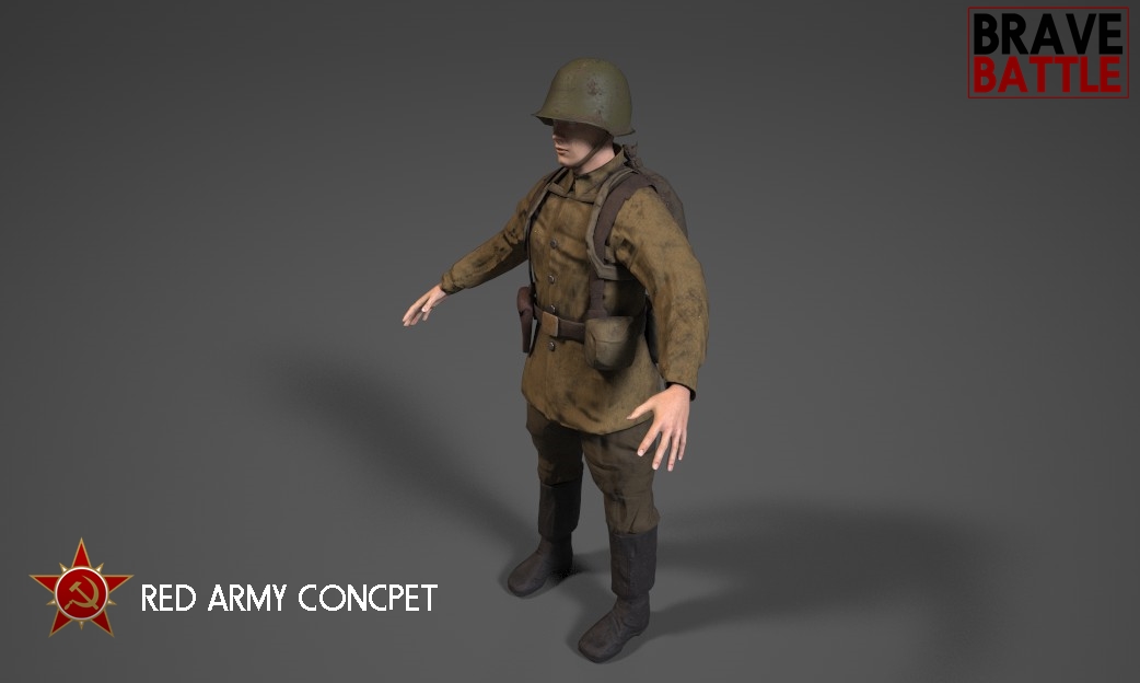 Russian Soldier Front Mid